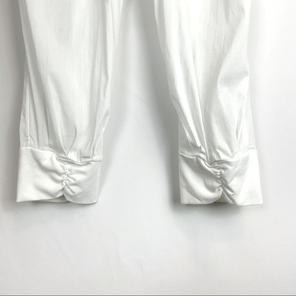 Athleta White Cropped Jogger Pants Size 4 - Picture 6 of 8